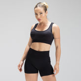 Conjunto Feminino Top e Short - Delgado Fit  Preto